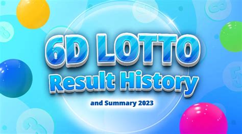 sixline result|6D Lotto Result History and Summary .